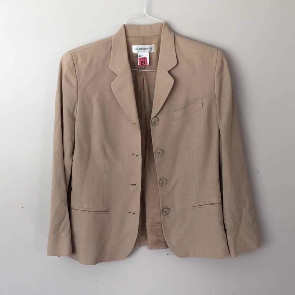 Liz Claiborne Tan Blazer ❤️